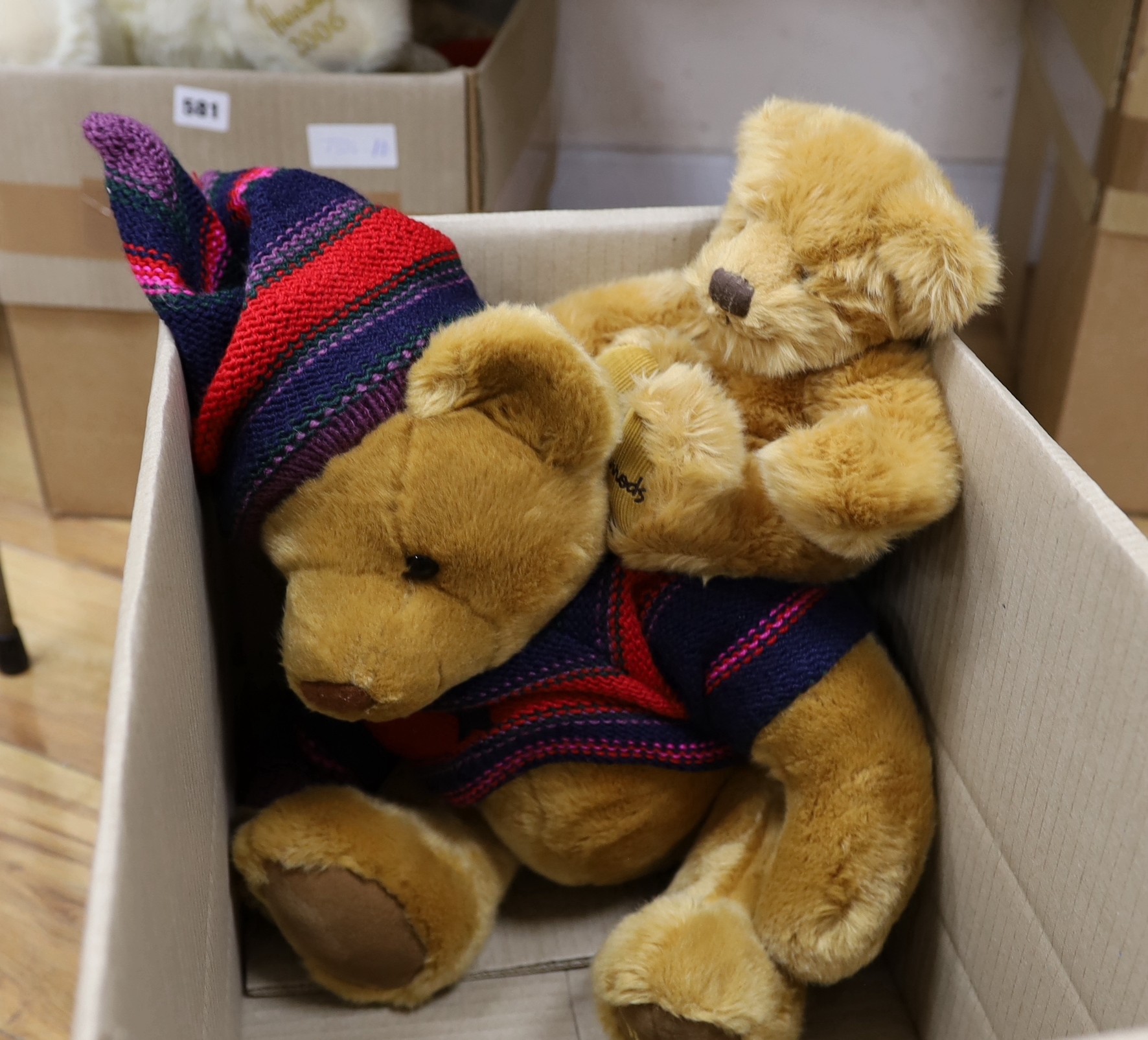 Four Harrods Bears, dressed